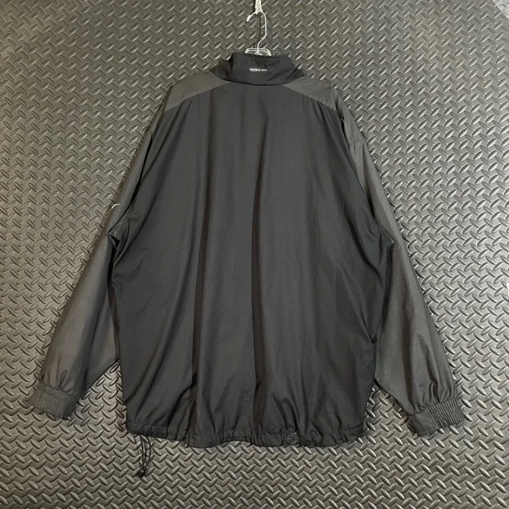 Vintage Nike‎ Golf Clima-Fit Black 1/4 Zip Gray Light Jacket Men's Size XL